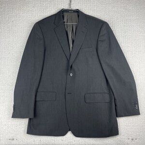 VTG Arnold Brant Men's 100% Wool Black Sport Coat Blazer Size 42R Canada Made